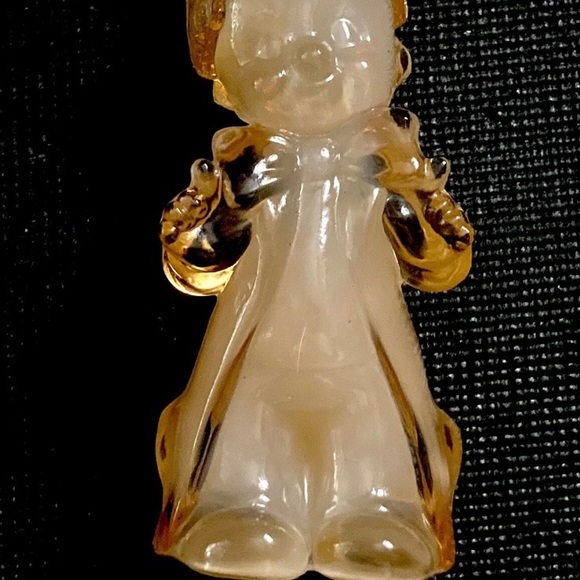 Vintage Boyd Art Glass CHUCKLES Slag Glass *Shown With And Without Black Light - Picture 8 of 14